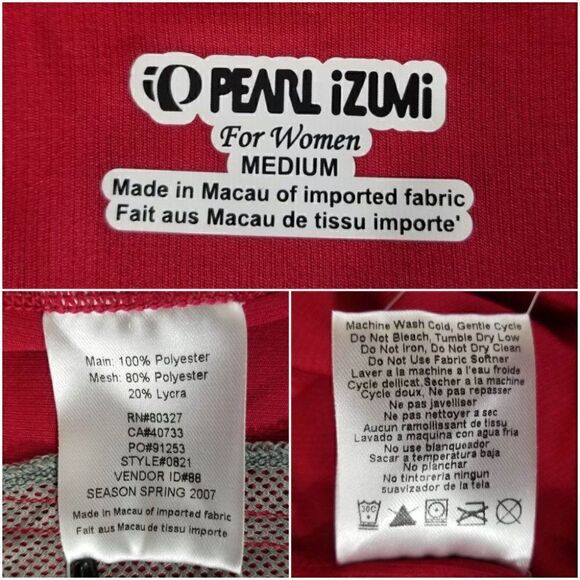 Nwt 2007 Pearl Izumi Womens Medium 1/2 Zip Red Boulder Bike Top Jersey $59.95 - Picture 10 of 11